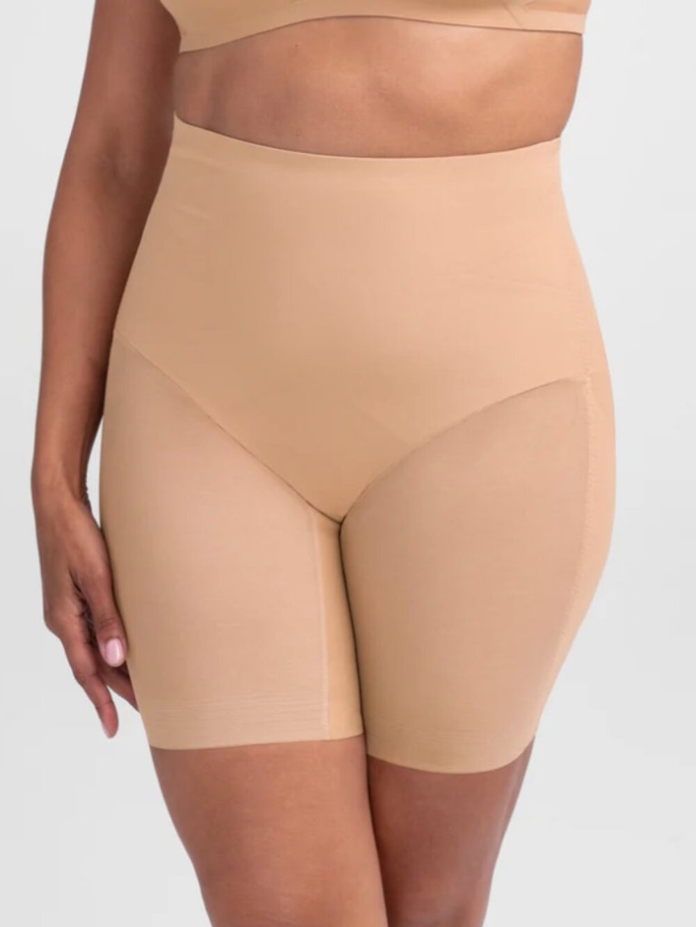 HoneyLove Mid Waist Short Shapewear Shorts 2X SAND